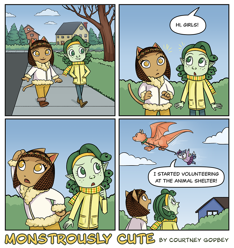 Hi, girls!

I started volunteering at the animal shelter!